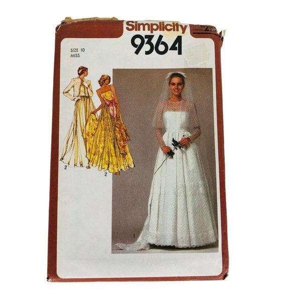 Simplicity Other - Wedding Bridal Gown Bridesmaid Dress Pattern